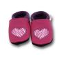Preview: Krabbelschuhe Herz getigert pink
